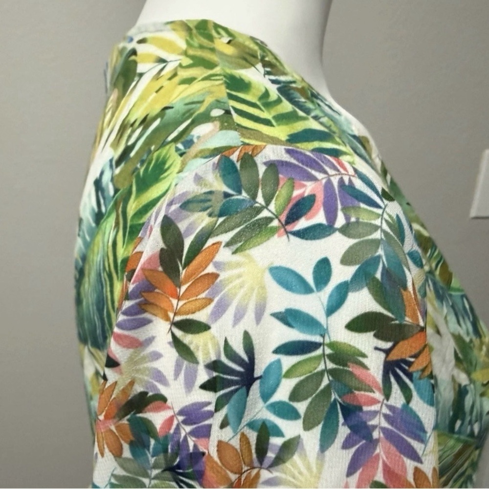 All Things Mochi Liona Mini Dress Tropical Floral Fit Flare Green Size S - Picture 10 of 14